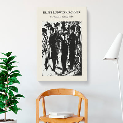 Five Women Print By Ernst Ludwig Kirchner