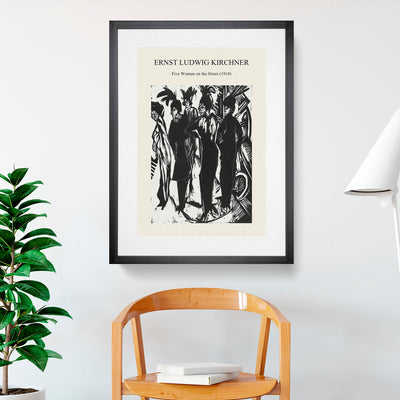 Five Women Print By Ernst Ludwig Kirchner