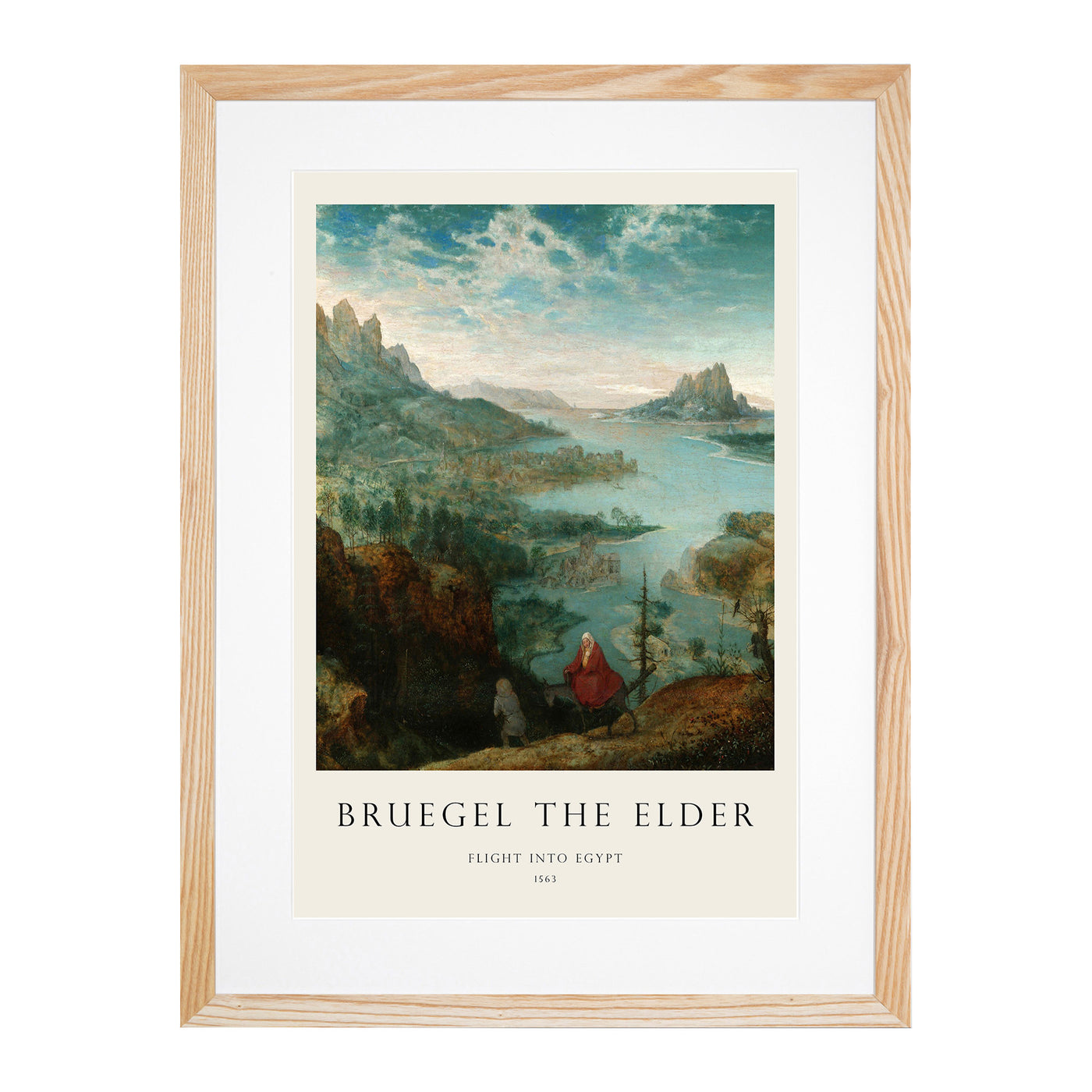 Flight To Egypt Print By Pieter Bruegel The Elder