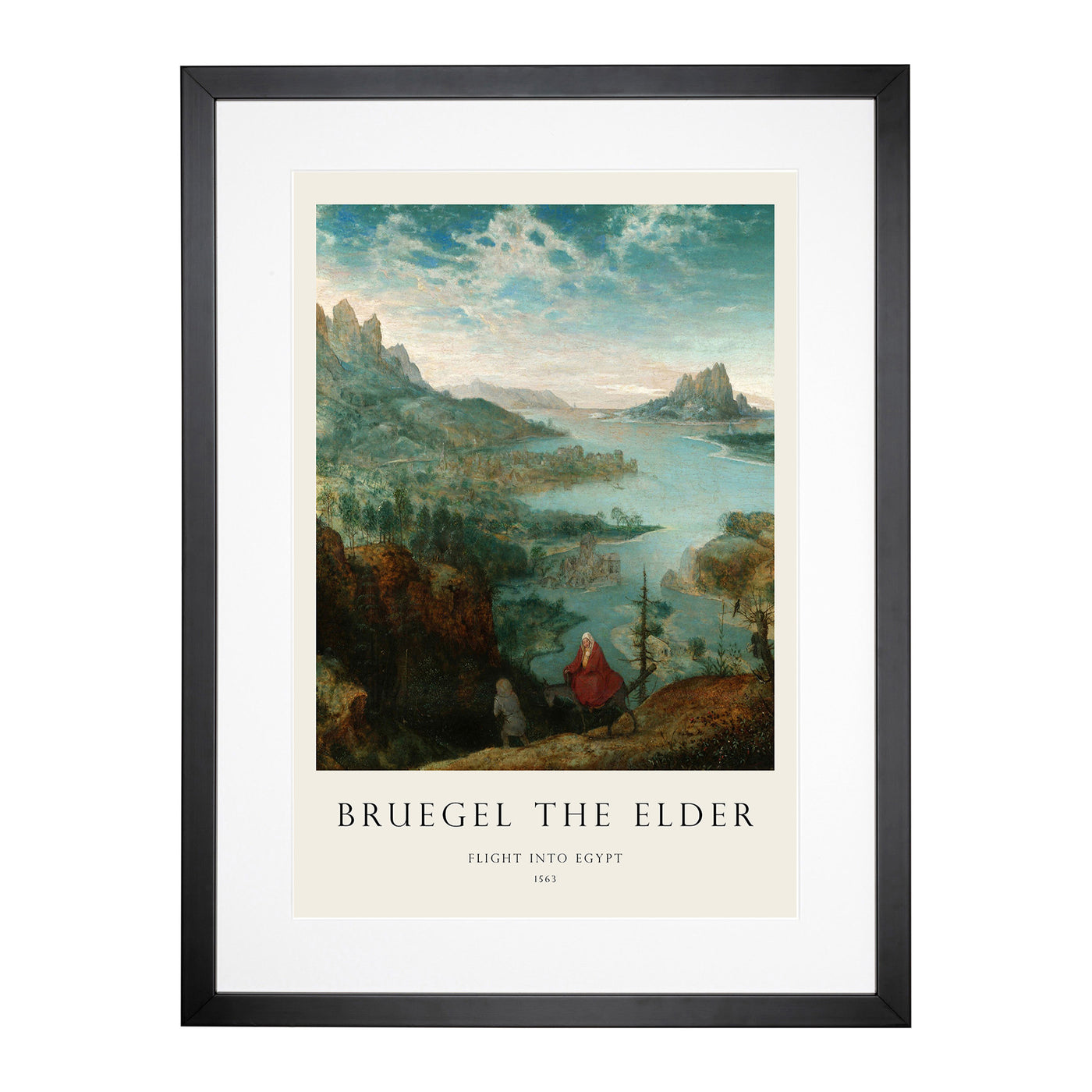 Flight To Egypt Print By Pieter Bruegel The Elder Framed Print Main Image