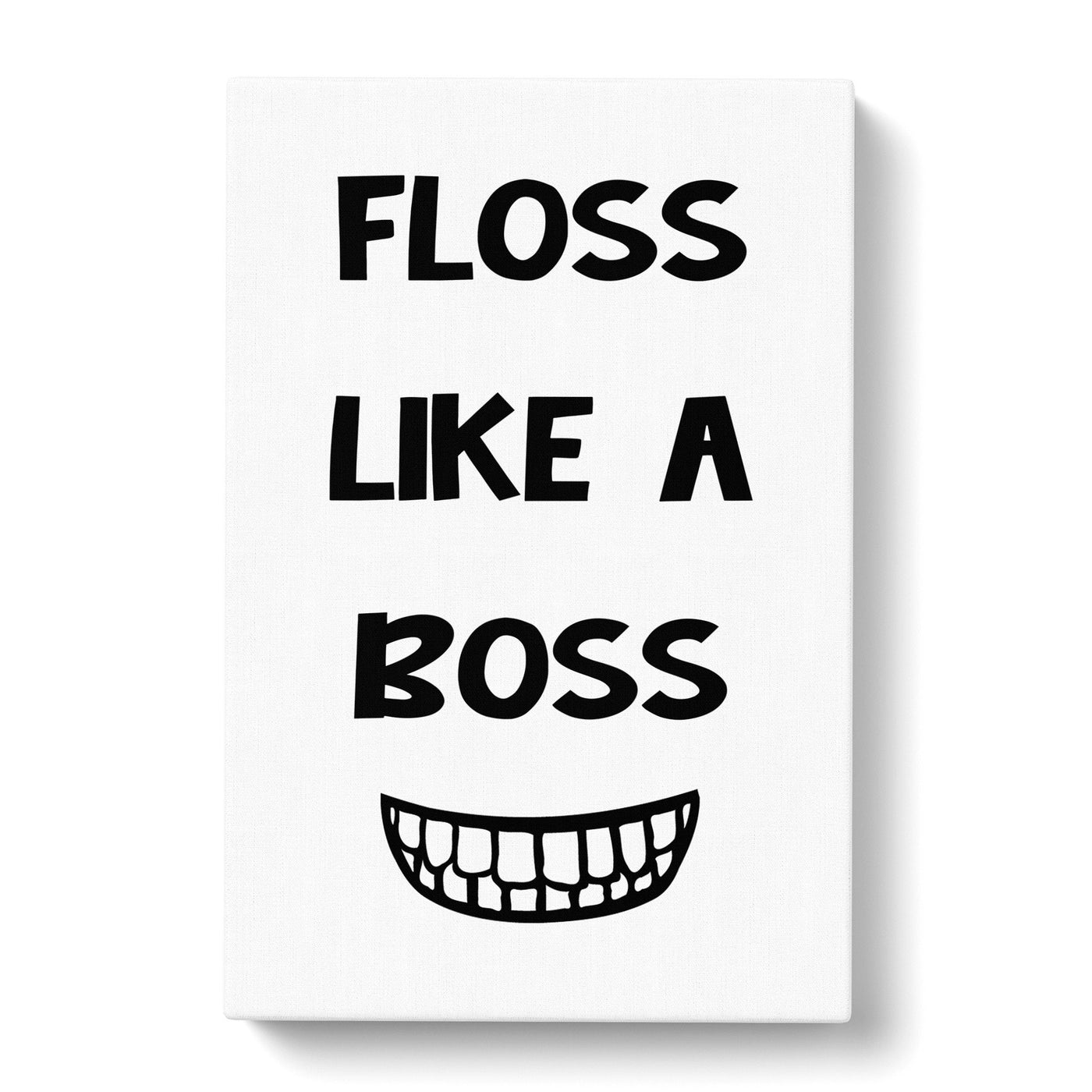 Floss Like A Boss Typography Canvas Print Main Image