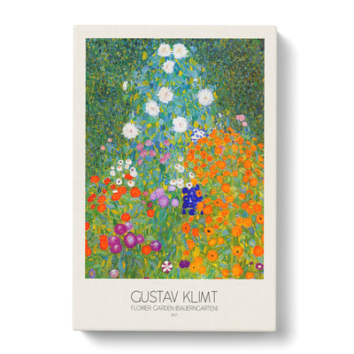 Flower Garden By Gustav Klimt Canvas Print Main Image