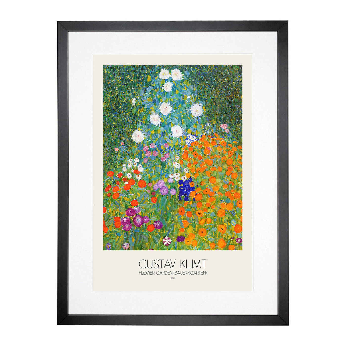 Flower Garden By Gustav Klimt Framed Print Main Image