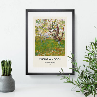 Flowering Orchard Print By Vincent Van Gogh