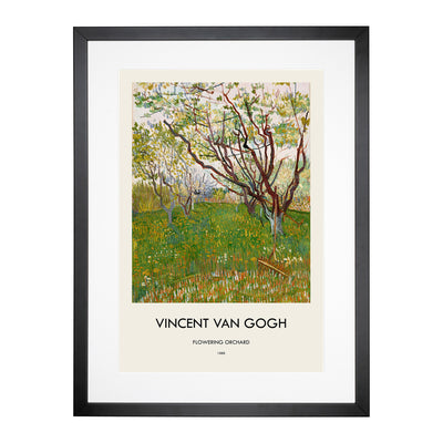 Flowering Orchard Print By Vincent Van Gogh Framed Print Main Image