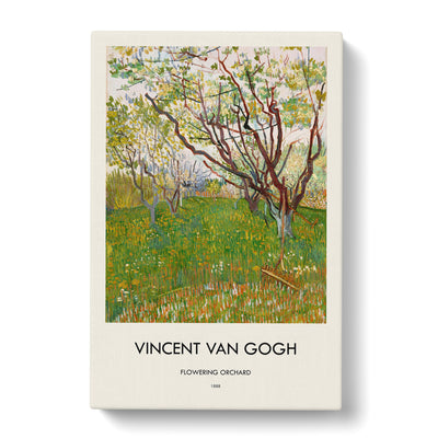 Flowering Orchard Print By Vincent Van Gogh Canvas Print Main Image