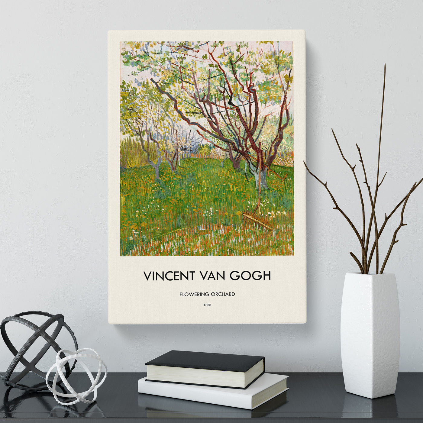 Flowering Orchard Print By Vincent Van Gogh