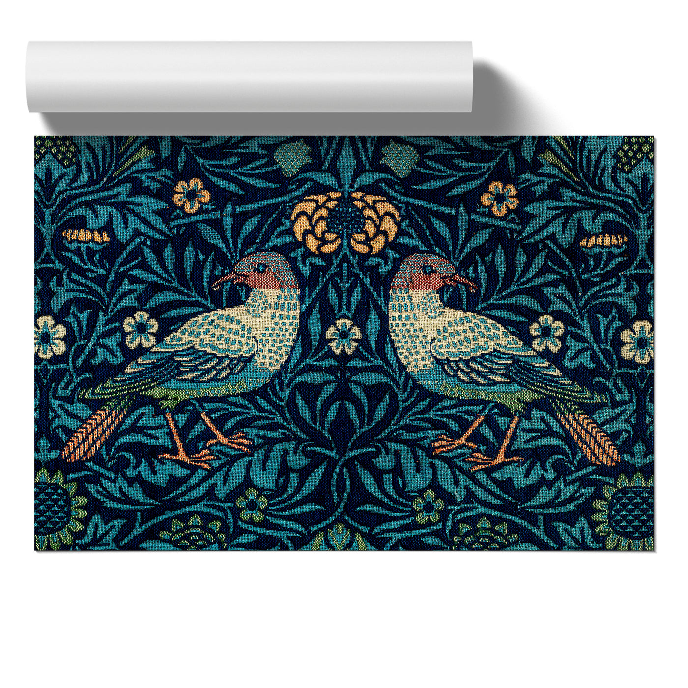 Flowers & Birds Pattern By William Morris