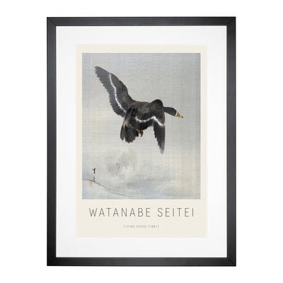 Floying Goose Print By Watanabe Seitei Framed Print Main Image