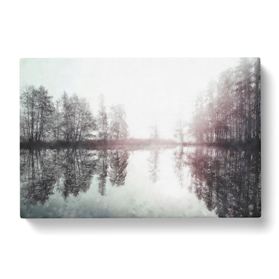 Foggy Sunrise In Germany Painting Canvas Print Main Image