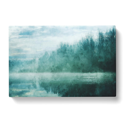 Forest And Lake Vol.1 Painting Canvas Print Main Image