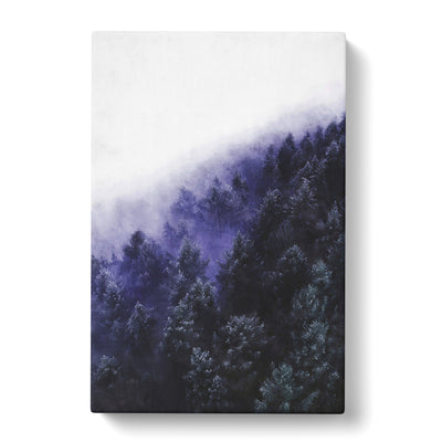 Forest Fog In Germany Painting Canvas Print Main Image