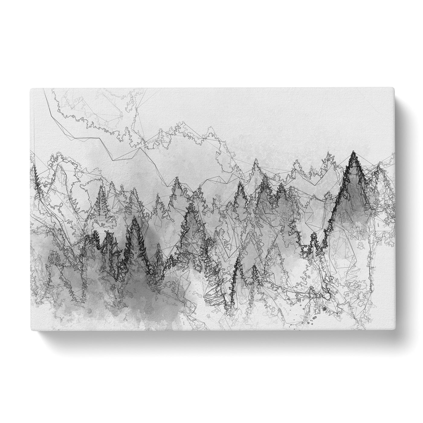 Forest Mist In Abstract Canvas Print Main Image