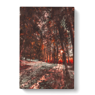 Forest Sunlight Painting Canvas Print Main Image