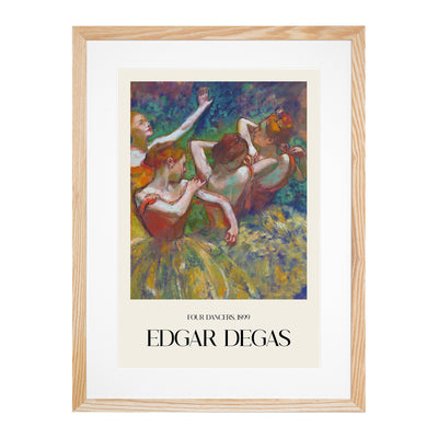 Four Ballet Ballerina Dancers Vol.1 Print By Edgar Degas