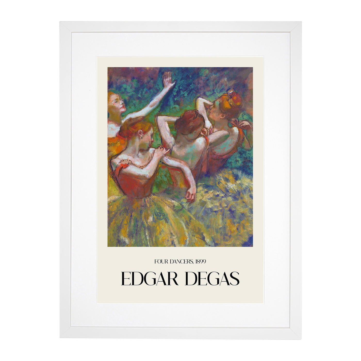 Four Ballet Ballerina Dancers Vol.1 Print By Edgar Degas