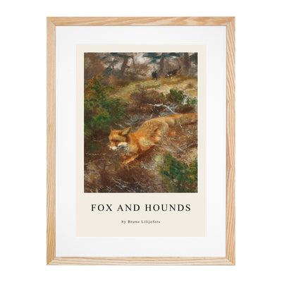 Fox And Hunting Dogs Vol.1 Print By Bruno Liljefors