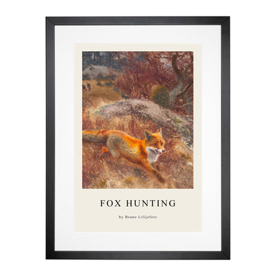 Fox And Hunting Dogs Vol.3 Print By Bruno Liljefors Framed Print Main Image