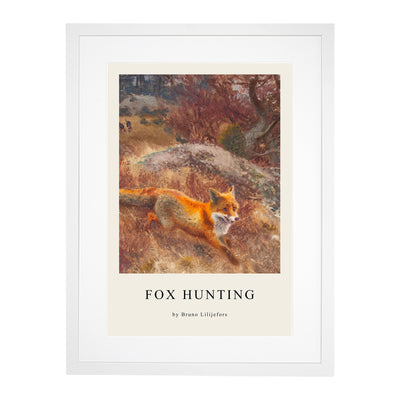 Fox And Hunting Dogs Vol.3 Print By Bruno Liljefors