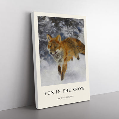 Fox In The Snow Vol.3 Print By Bruno Liljefors