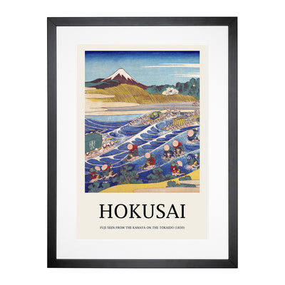 Fuji Seen From Kanaya Print By Katsushika Hokusai Framed Print Main Image