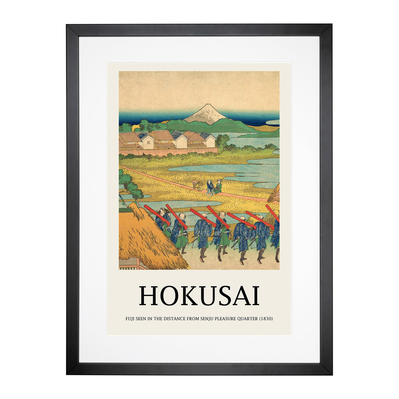 Fuji Seen In The Distance Print By Katsushika Hokusai Framed Print Main Image