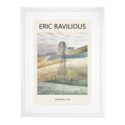 Furlongs Waterwheel Print By Eric Ravilious