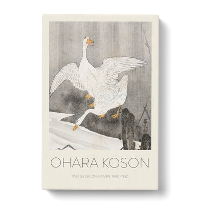 Geese At The River Print By Ohara Koson Canvas Print Main Image