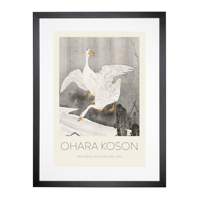 Geese At The River Print By Ohara Koson Framed Print Main Image