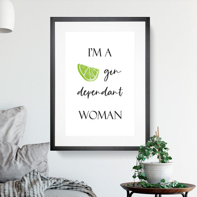 Gin Dependant Woman