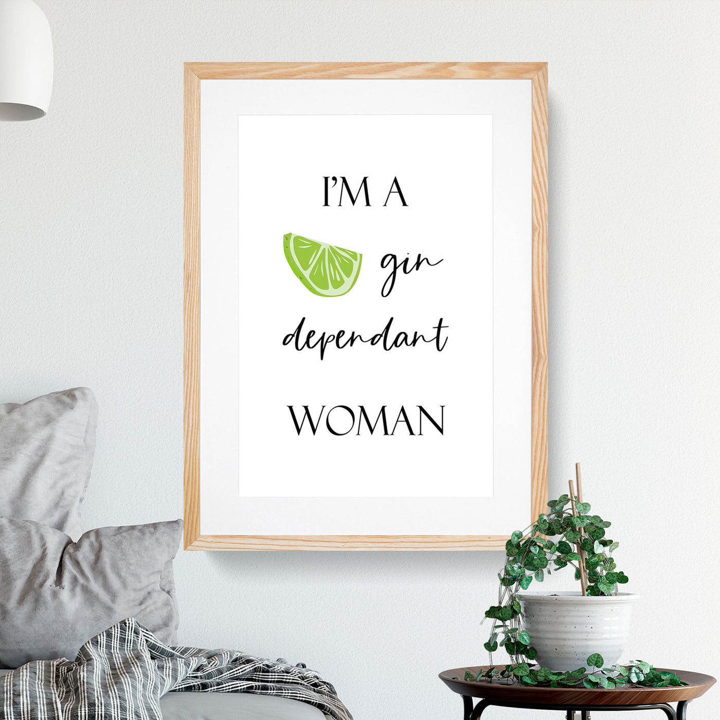 Gin Dependant Woman