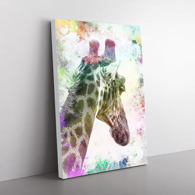 Giraffe Facing The Rainbow