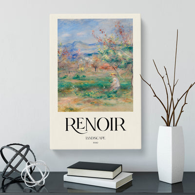 Girl In A Landscape Print By Pierre-Auguste Renoir