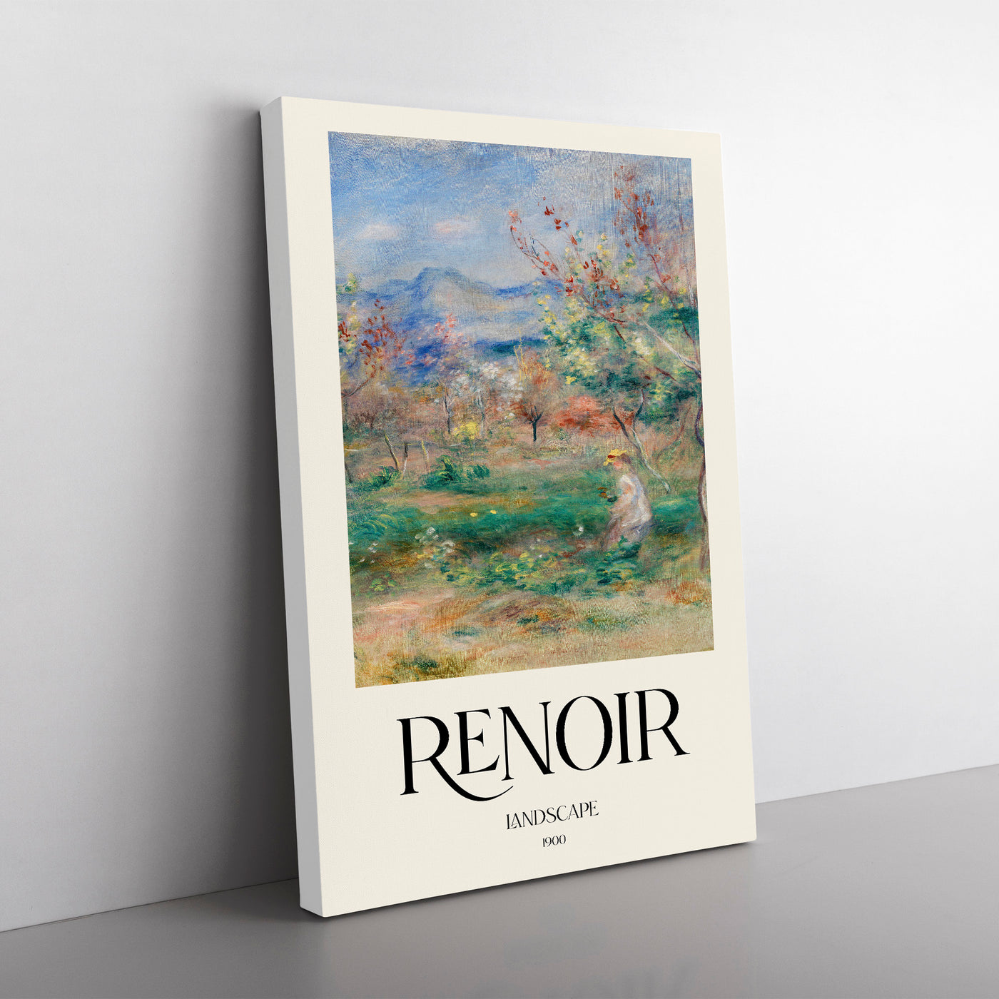 Girl In A Landscape Print By Pierre-Auguste Renoir