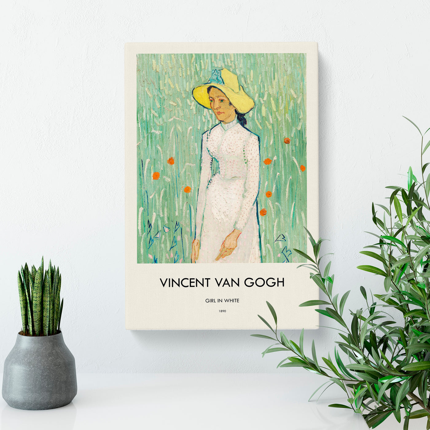 Girl In White Print By Vincent Van Gogh