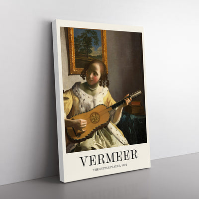 Girl Playing Instrument Print By Johannes Vermeer