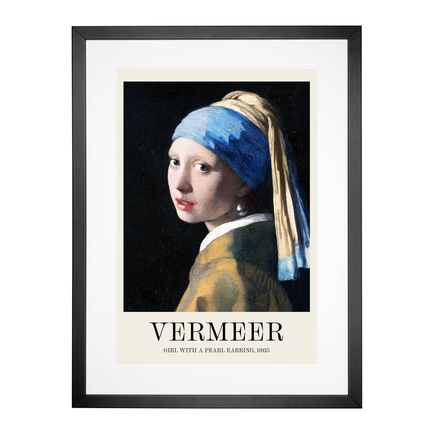 Girl With A Pearl Earring Print By Johannes Vermeer Framed Print Main Image