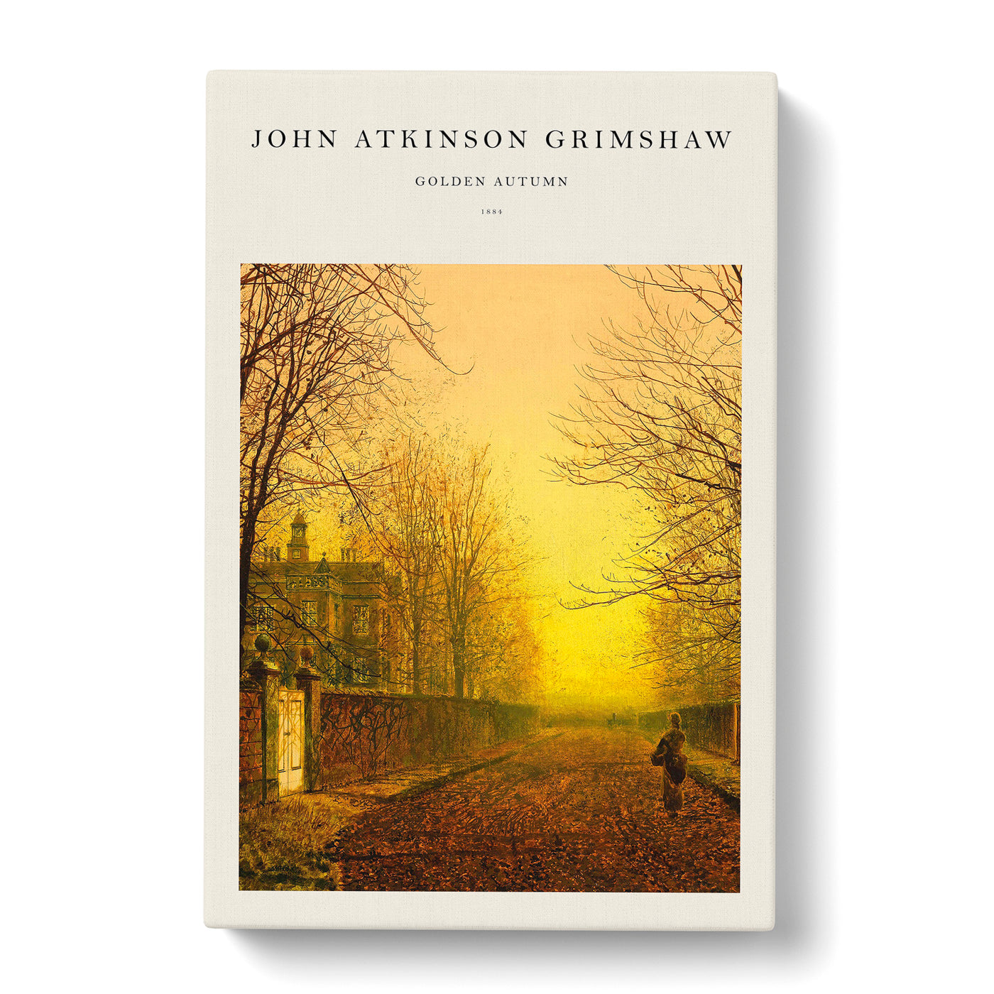 Golden Autumn Print By John Atkinson Grimshaw Canvas Print Main Image