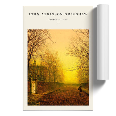 Golden Autumn Print By John Atkinson Grimshaw