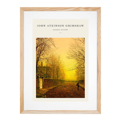 Golden Autumn Print By John Atkinson Grimshaw