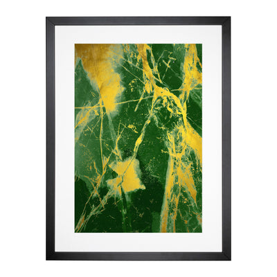 Golden Cracks Framed Print Main Image