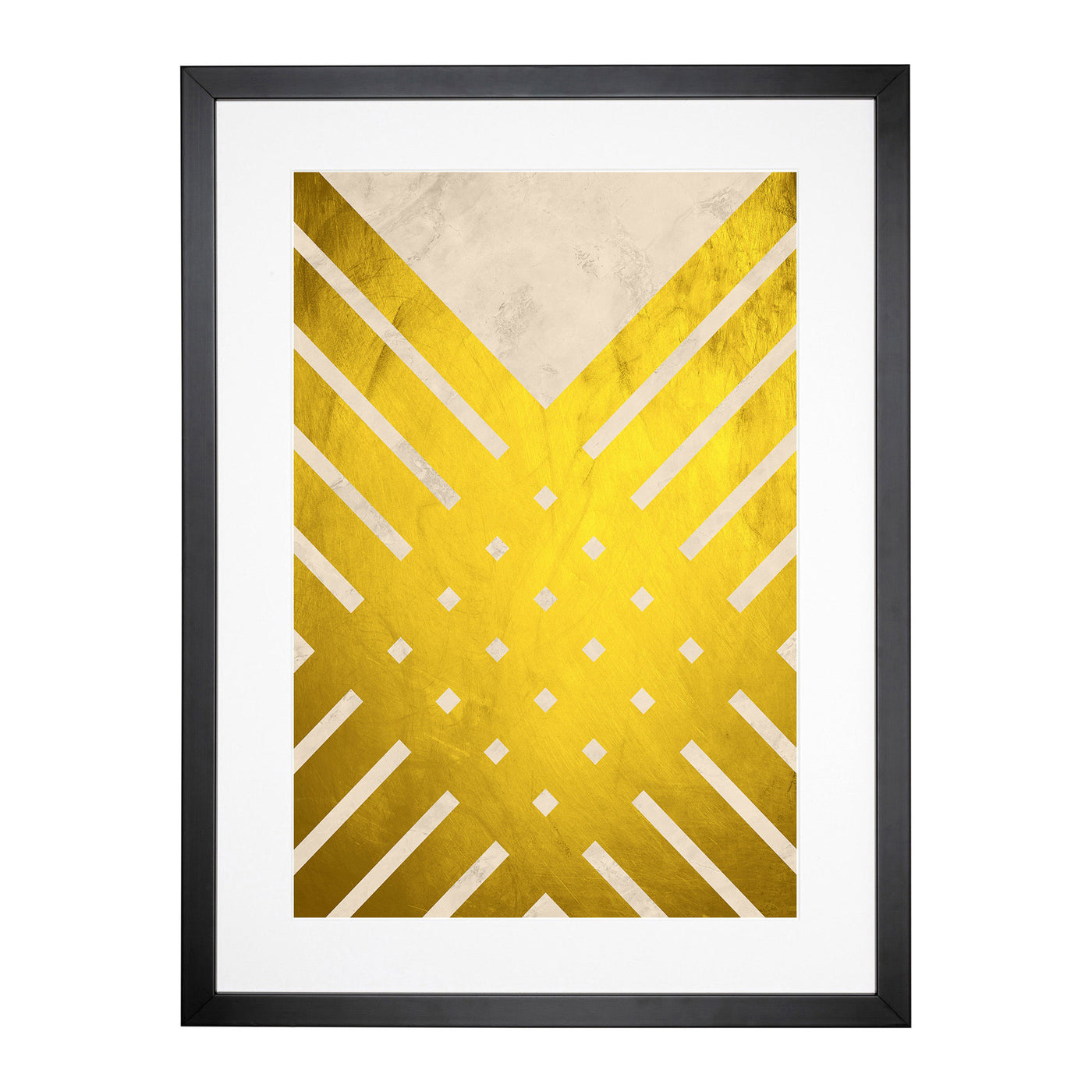 Golden Lattice Framed Print Main Image