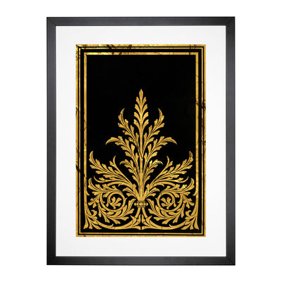 Golden Foil Relief Framed Print Main Image