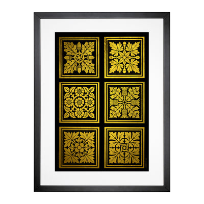 Golden Patterns Framed Print Main Image