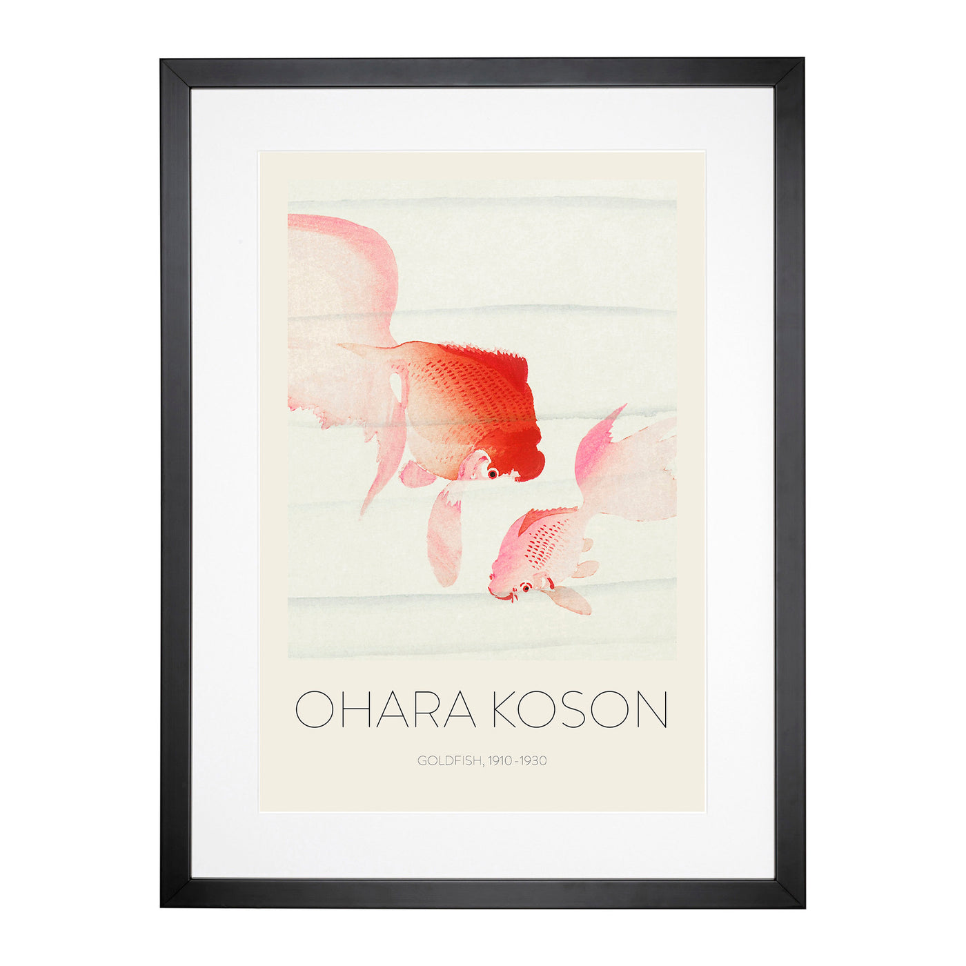 Goldfish Print By Ohara Koson Framed Print Main Image