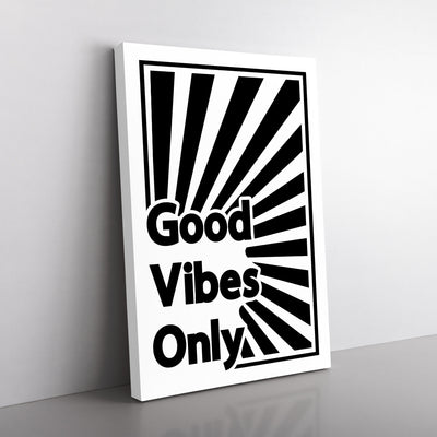 Good Vibes Only Black Rainbow