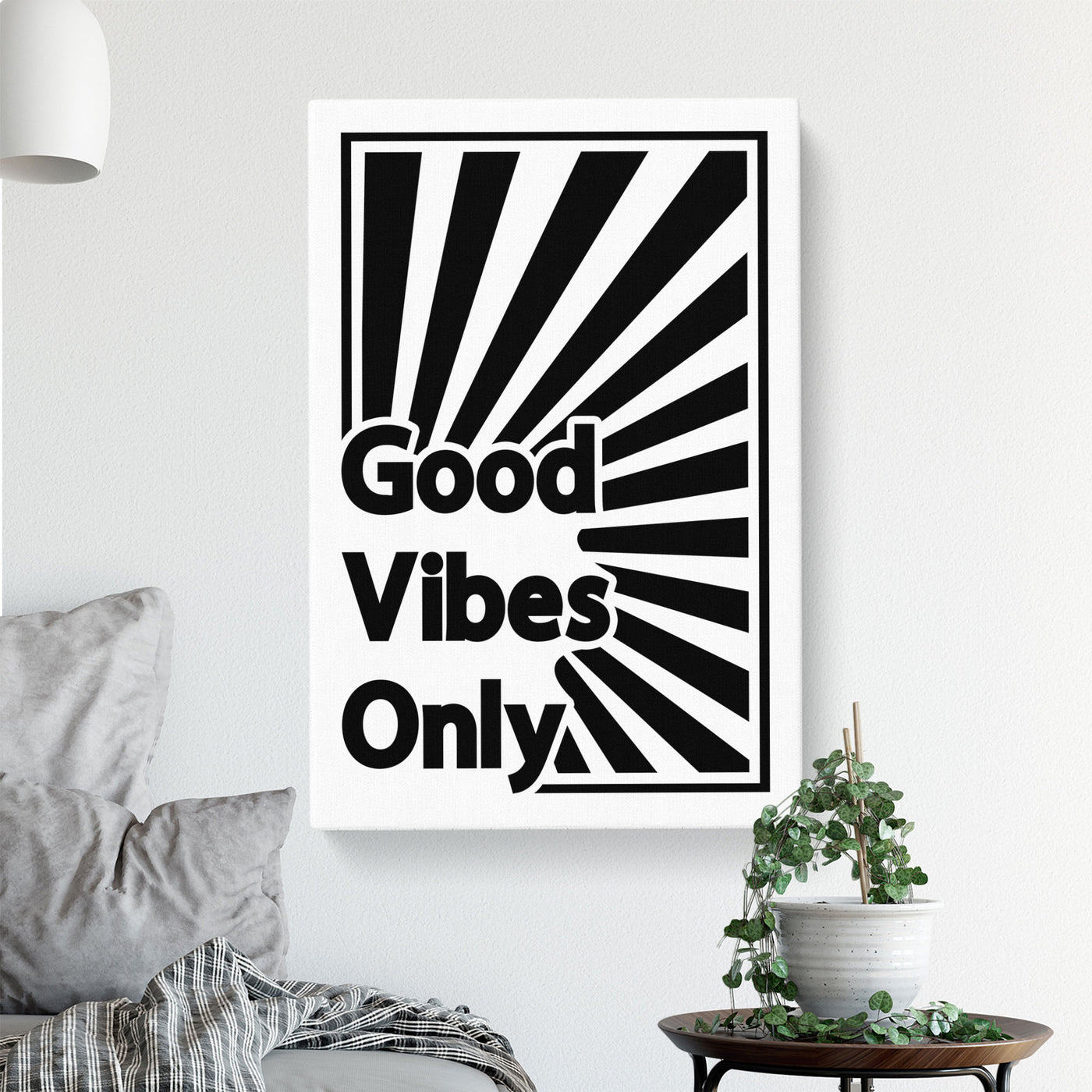 Good Vibes Only Black Rainbow