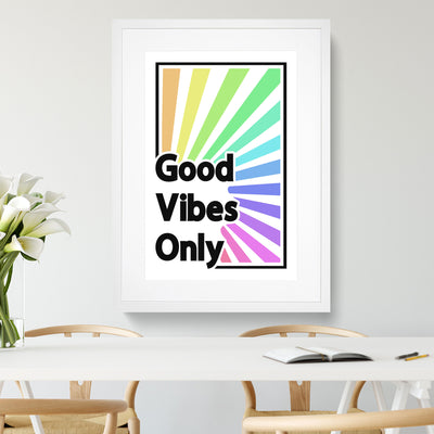 Good Vibes Only Rainbow