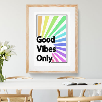 Good Vibes Only Rainbow