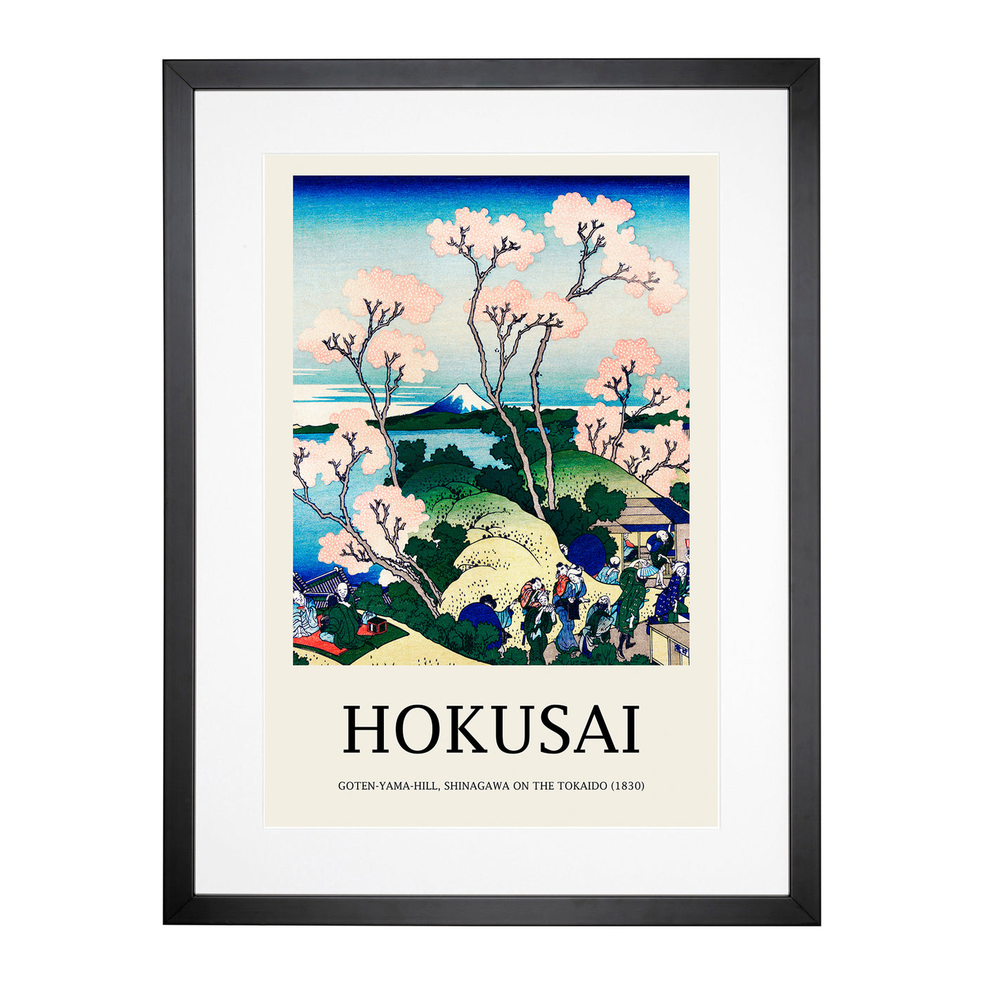 Goten Yama Hill, Shinagawa On The Tokaido Print By Katsushika Hokusai Framed Print Main Image